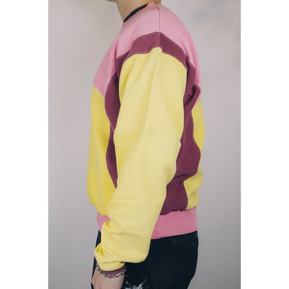 Rework Nike Sweatshirt Tri Colour Mashup Crewneck L - Picture 6 of 10